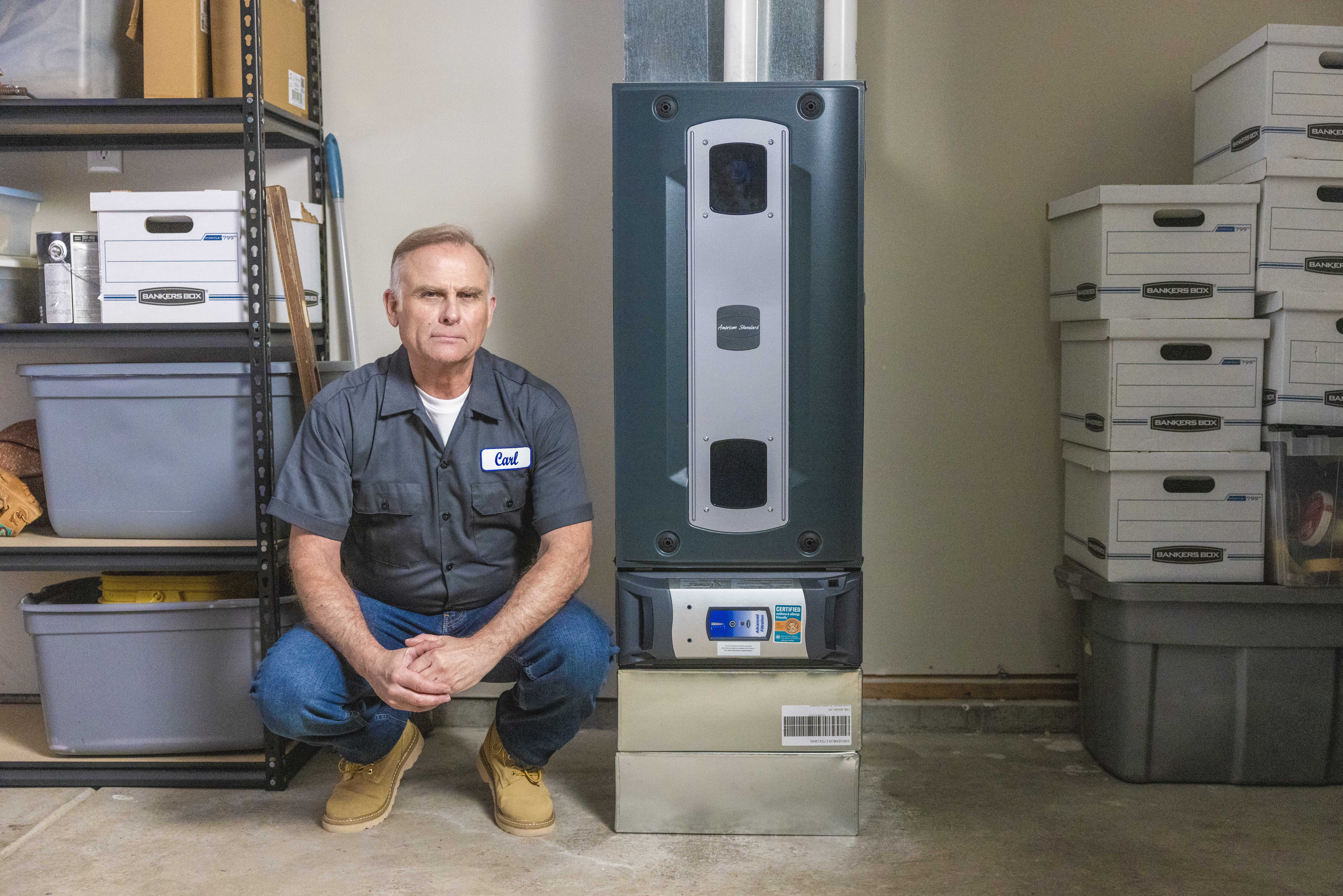 Carl Installing Furnace