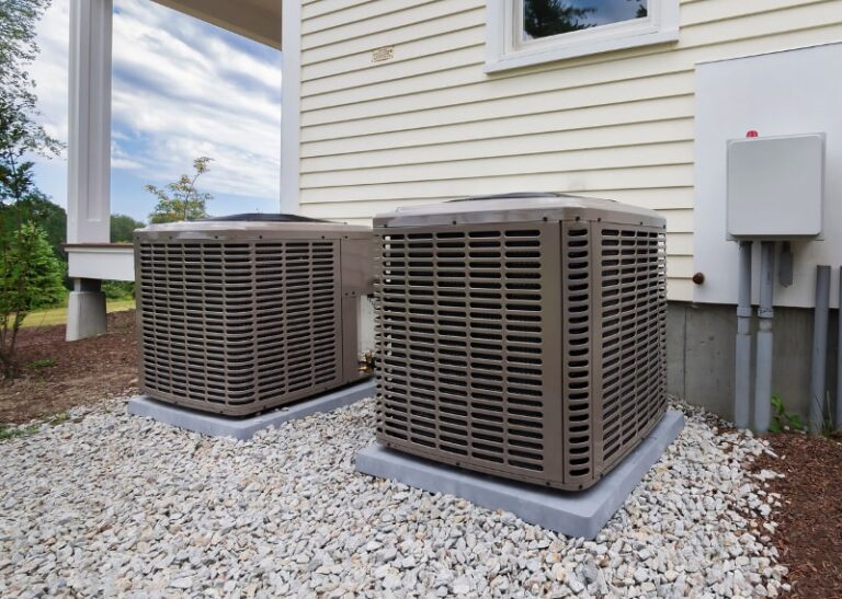 two AC units outside